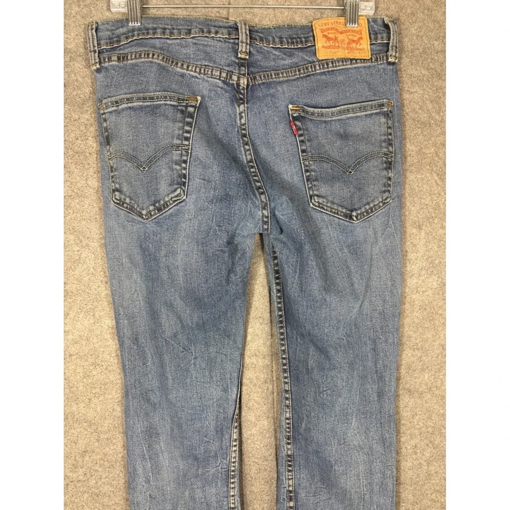 Levis 514 Straight Fit Jeans Mens 32x30 Medium Wash Stretch Denim Pants 04511